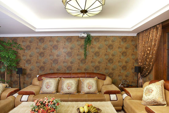墻紙如何搭配七大技巧助你打造優(yōu)質(zhì)沙發(fā)背墻(圖2) 沙發(fā)背景墻墻紙