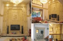 砂巖背景墻的特點